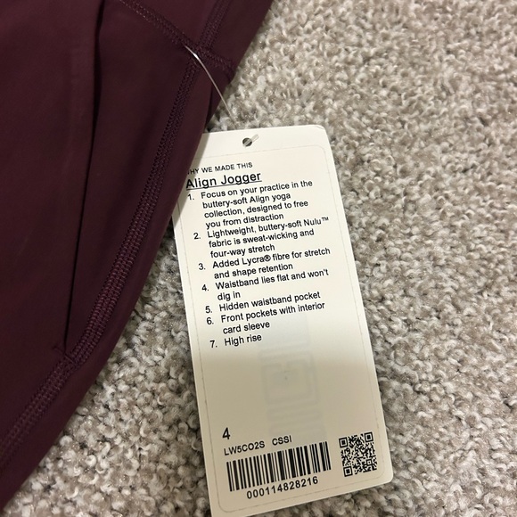 Lululemon Align HR Joggers in Chassis size 4 - Picture 4 of 6